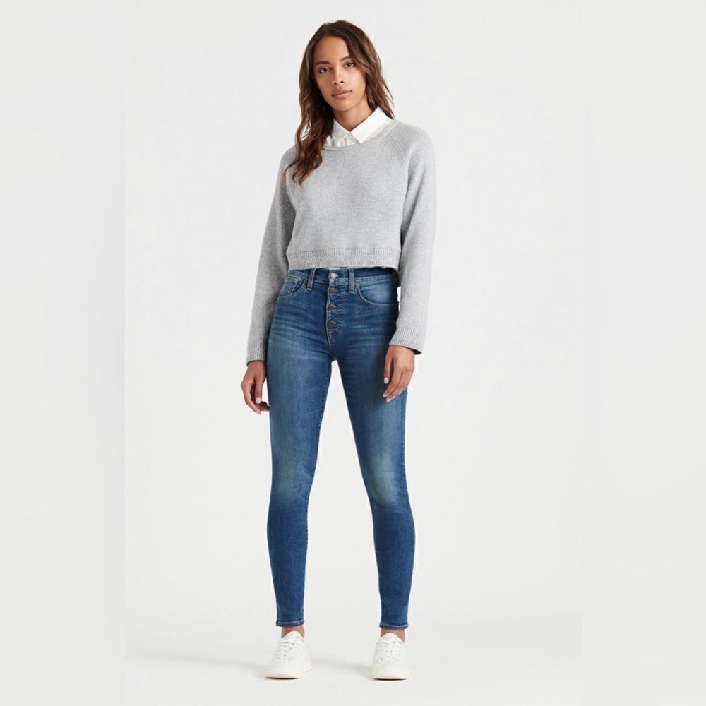 Lucky Brand High Rise Skinny Bridgette button fly denim sz 2/26